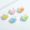 Acquista INS Trendy Cute Candy Color Love Heart Ring Anelli in resina acrilica bianca per donne Ragazze regalo gioielli semplice