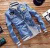 Luxury Men Designer Jacket Högkvalitativt tryck Denim Mens Designer Coat Topps Black Blue Jean Jackets Size S-5XL