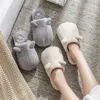 2022 Winter Cotton Slippers for Women's Home Lovely Plush Warm Cartoon Shoes Indoor Anti-Slip Wear-Resistant Soft Thick Sole