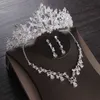 Korona ślubna Tiara Headpiec Headpiece Akcesoria do włosów Bride Princess Tiaras i S Kryształowa opaska 210616