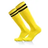 Chaussettes de football pour enfants et adultes bas de football sur les rayures du genou long tube absorbant la sueur anti-dérapant chaussette de sport