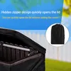 Large Capacity Outdoor Garden Furniture Storage Bag With Zipper Waterproof UV Protection Seat Cushion Protective Cover Organizer Bags