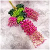 NewWisteria bröllopsinredning Konstgjorda dekorativa blommor Garlands för festligt partibröllop Hemleveranser Fler färger 110cm / 75cm EWD7627