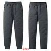 Winter Lamb Down Casual Pants Men Joggers Cotton Warm Plus Fleece Sweatpants Male Water Proof Thermal Trousers Oversize 7XL