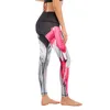 Women's High Waist Yoga Pants Feather Dye Ombre Hip Lifting Close Fitting Exercise Leggings Fitness Naked feeling push up H1221