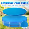 blue pool cover