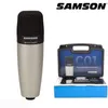 Original Samson C01 Stor membran kondensor mikrofon Professionell inspelning med fallpaket