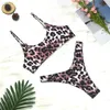 Sexy Leopard Bikinis Micro Bikini Set Push Up Thong Biquini High Cut Swimwear Women Mini Swimsuit Female Bathing Suit 210625