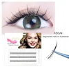 False Eyelashes Individual 3D C Curl 007 Single Cluster Premade Volume Fans Segmented Natural Lashes Mink Hair1479093