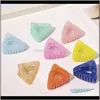 & Barrettes Jewelry Drop Delivery 2021 Women Hollow Out Acrylic Claw Hairpin Triangle Shape Bath Clips Candy Color Sweet Crab Girls Hair Acce