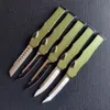 Hot Deals Self-Ofens Automatic Nóż (Satin 4,6 ") Pojedyncze działanie noże taktyczne przetrwanie kieszonkowa kieszonka nóż 6061-t6 narzędzia EDC