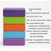 Yastık 2 adet Spor Fitness EVA Yoga Blok CrossFit Egzersiz Egzersiz Eğitim için Renkli Köpük Tuğla Eğitim Vücut Geliştirme Ekipmanları