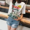 かわいい女性のショルダーバッグ恐竜の形のデザインクラッチPUレザーメッセンジャー買い物袋の財布