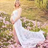 Maternity fotografi rekvisita kläder för gravida kvinnor moderskap klänningar för fotografering graviditet klänning fotografering Q0713