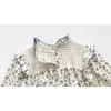Camicetta floreale per neonate camicetta per bambini in cotone a maniche lunghe per bambina 210702