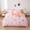 orange pink bedding