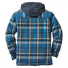 Winter Men Jackets Plaid Coat Male Warm Parkas Hooded Windbreaker Outwear Overall Men Clothing Casual Loose Sport Jacket LX077 210927