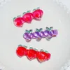 New Girls Cute Transparent Cartoon Peach Grape Hairpins Kids Sweet Hair Decorate Barrettes Hair Clips Fashion Hair Accessories