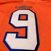 Nikivip доставка из США Bobby Boucher 9 The Water Boy Movie Men Men Football Jersey сшил черный S-3XL Высококачественный винтаж