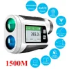 600M - 1500m Telescoop Laser RangeFinder Monoculair Hunting Golf Range Finder Afstand Meter Hoekmeetinstrument 210719