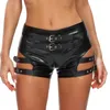 Shorts pour femmes en cuir verni Stretch Bar Costume Sexy Nightclub Lead Dance Stage