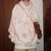 Vintage Tie Dye Esthétique Surdimensionné Femme Sweat À Capuche Kawaii Mode Coréenne Harajuku Sweetshirt Vêtements Pour Femmes Plus Taille Pull Y0820