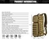 SINAIRSOFT New Outdoor Tactical Backpack Sports Climbing Camping Cycling Bag Men's Military Rucksack Travel Hiking Backpack Bags Q0721