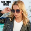 Solglasögon 2022 Fashion Metal Lregular Cat Eye Women Channel Trendy Ladies Sun Glasses For Female Shades Eyewear260G