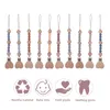 Wooden Baby Toy Gift Pacifier Clip Chian Holder Wooden Bead Teether Toys for Baby Chew Rattles Mobiles Newborn Nursing Gifts 2580 T2