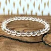 MG1005 Facetado Clear Quartz Pulseira Mala Bracelet Conjunto Mestre Clareza de Curador de Pulseira de Pensamento Jóias de Cristal Naturais