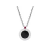 Pendentif rond classique petit homme rouge de haute qualité, collier de luxe créatif réglable, Design, bijoux 220H