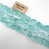 APDGG Aquamarine Mavi Doğal Cam Kuvars Kaba Nugget Gevşek Boncuk 16 "Takı Yapımı DIY