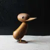 The Danish puppet woodcarving classic creative Home Furnishing ornaments small duck soft decoration housing study desktop decora 210607