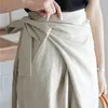 Casual Korea Chic Spodnie dla kobiet Wysoka talia Solidna koronka W Górę Łuk Szeroki Nogi Spodnie Wiosna Moda Odzież 210520