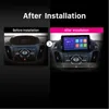 2din Android 10 9 tums bil DVD-radiosspelare för Ford Kuga Escape 2013-2016 Huvudenhet WiFi stereo GPS multimedia