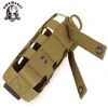 Utomhuspåsar Sinairsoft Molle Sport Bag 300-800 ml Vattenflaska Klättring D-ring Holder DrawString Pouch Dålig resevandring