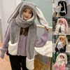 Hats, Scarves & Gloves Sets Comfortable Three-piece Suit Hooded Scarf Solid Color Simplicity Soft Glove Ear Siamese Warm Hat 3 Piece