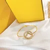 Bangle Design Woman Bracelet Gold Plated With Diamond Small Wrist Jewelry9600453