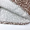 Khakifarbener Midi-Wickelrock mit Leopardenmuster und gepunktetem Muster, hohe Taille, Schärpe, Khaki, Freizeitröcke für Damen, Herbst- und Winterhose, 210415