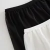 Shorts casuais femininos verão curto femme renda sexy malha branca preto camada dupla camada elástica meninas outono mulheres calcinha