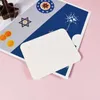 15 * 15 cm quadratische Happy Chanukka 3D-Menora-Karten zur Feier der Chanukka-Grußkarte Jüdisches Lichtfest Geschenk faltbarer Kerzenhalter Party-Ornament L805VT