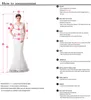 2022 Seksowna sukienka ślubna Seksowna syrena szyja