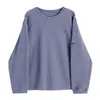 Busc bf listrado camiseta mulheres mola regular manga longa jumper t-shirt feminino o pescoço moda coreano harajuku rua ins 210417