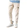 Hommes Cargo pantalon couleur unie salopette décontractée cordon bouche randonnée travail vêtements de plein air Ropa Hombre pantalons de survêtement # G30 hommes