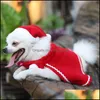 Hundkläder levererar husdjur hem trädgård jul kostym varm katt katt kläder valp santa hatt med söta kappa dekor hundar jk2011xb droppe deli
