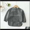 Baby Baby Kids Maternitybaby Bibs Waterproof Clothes Long Sleeve Feeding Boys Girls Burp Cloth Pu Art Smock Apron Pocket Infant 6913702