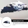 Väggklistermärken 2PCS Fashion Universe Moon Cloud Dekal Hemrum Klistermärke Dekoration