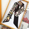 2021 Designer Dames Mode Sjaal Hoofdband Luxe Merk Dames Luipaard Print Sjaals High-end Sjaals Maat 6 * 135cm