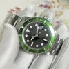 Vintage Edition Men's Watches Antique BP Factory Mens Automatic Watch Men Black Green Alloy Bezel Steel Date 50th Anniversary234Y