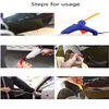 Universal Metal Car Dent Repair Kit Werkzeuge Auto Body Dents Abzieher Schlitten Hammer Reverse Kleber +18pcs Kleber-Puller Reparaturwerkzeug 50 cm 38 cm